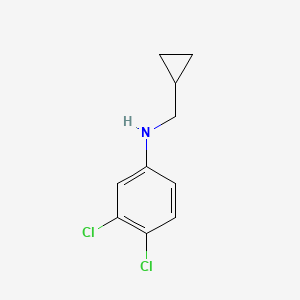 molecular formula C10H11Cl2N B13653750 3,4-dichloro-N-(cyclopropylmethyl)aniline CAS No. 36178-61-7