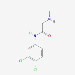 molecular formula C9H10Cl2N2O B13653765 N-(3,4-dichlorophenyl)-2-(methylamino)acetamide 