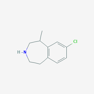 molecular formula C11H14ClN B1365382 8-Chloro-1-methyl-2,3,4,5-tetrahydro-1H-benzo[d]azepine CAS No. 616201-80-0