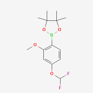 2-[4-(Difluoromethoxy)-2-methoxyphenyl]-4,4,5,5-tetramethyl-1,3,2-dioxaborolane