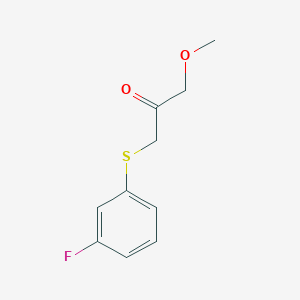 1-((3-Fluorophenyl)thio)-3-methoxypropan-2-one