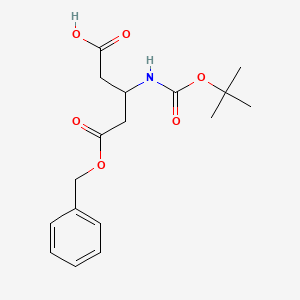 (3S)-5-(benzyloxy)-3-{[(tert-butoxy)carbonyl]amino}-5-oxopentanoic acid