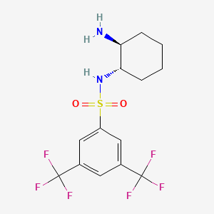 N-((1S,2S)-2-aminocyclohexyl)-3,5-bis(trifluoromethyl)benzenesulfonamide