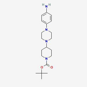 tert-Butyl 4-(4-(4-aminophenyl)piperazin-1-yl)piperidine-1-carboxylate