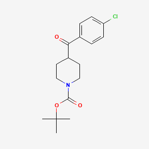 molecular formula C17H22ClNO3 B1365401 1-Boc-4-(4-Chlorobenzoyl)piperidine CAS No. 209808-06-0