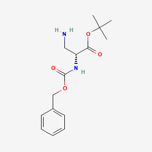 tert-Butyl (R)-3-amino-2-(((benzyloxy)carbonyl)amino)propanoate