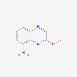 molecular formula C9H9N3O B13654108 3-Methoxyquinoxalin-5-amine 