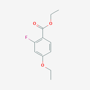 molecular formula C11H13FO3 B13654112 Ethyl 4-ethoxy-2-fluorobenzoate 