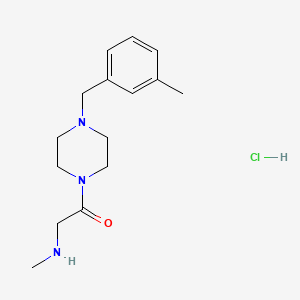 N-methyl-N-{2-[4-(3-methylbenzyl)piperazin-1-yl]-2-oxoethyl}amine hydrochloride