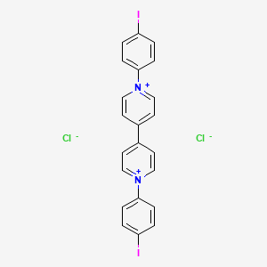 molecular formula C22H16Cl2I2N2 B13654150 1,1'-Bis(4-iodophenyl)-[4,4'-bipyridine]-1,1'-diiumchloride 