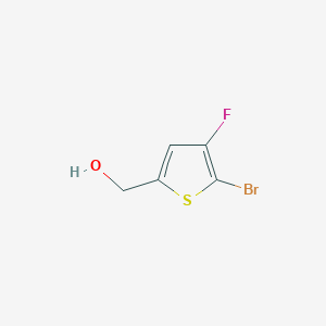 molecular formula C5H4BrFOS B13654172 (5-Bromo-4-fluorothiophen-2-yl)methanol 