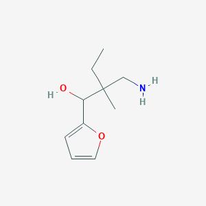 2-(Aminomethyl)-1-(furan-2-yl)-2-methylbutan-1-ol