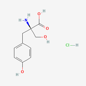 (2R)-2-amino-3-hydroxy-2-[(4-hydroxyphenyl)methyl]propanoic acid hydrochloride