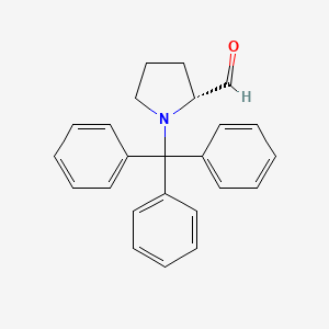 molecular formula C24H23NO B13654204 (R)-1-Tritylpyrrolidine-2-carbaldehyde 