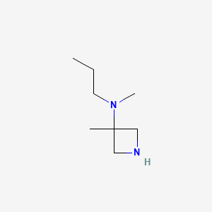 molecular formula C8H18N2 B13654214 N,3-dimethyl-N-propylazetidin-3-amine 