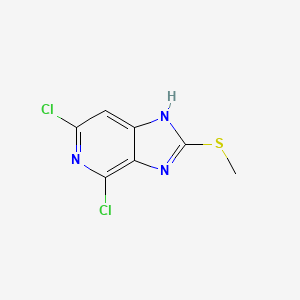 molecular formula C7H5Cl2N3S B13654261 4,6-Dichloro-2-(methylthio)-1H-imidazo[4,5-c]pyridine 