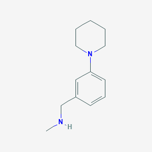 molecular formula C13H20N2 B1365430 N-甲基-N-(3-哌啶-1-基苄基)胺 CAS No. 859850-65-0