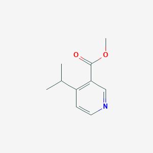 molecular formula C10H13NO2 B13654311 Methyl 4-isopropylnicotinate 