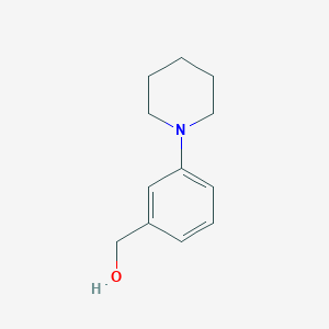 molecular formula C12H17NO B1365432 (3-哌啶基苯基)甲醇 CAS No. 852180-58-6