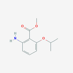 molecular formula C11H15NO3 B13654327 Methyl 2-amino-6-isopropoxybenzoate 