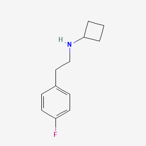 N-[2-(4-fluorophenyl)ethyl]cyclobutanamine