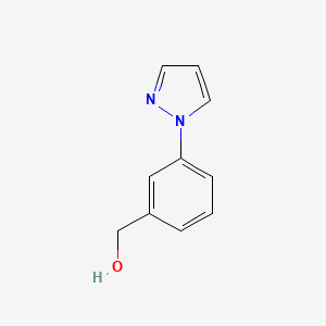 molecular formula C10H10N2O B1365436 [3-(1H-吡唑-1-基)苯基]甲醇 CAS No. 864068-80-4
