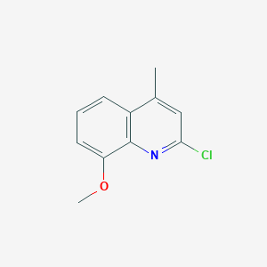 molecular formula C11H10ClNO B1365437 2-氯-8-甲氧基-4-甲基喹啉 CAS No. 89445-80-7
