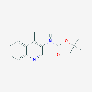 molecular formula C15H18N2O2 B13654370 tert-Butyl (4-methylquinolin-3-yl)carbamate 