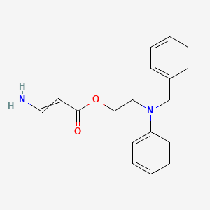 2-[Benzyl(phenyl)amino]ethyl 3-aminobut-2-enoate