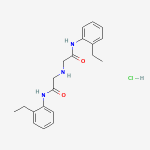 N-(2-Ethylphenyl)-2-([2-[(2-ethylphenyl)amino]-2-oxoethyl]amino)acetamide hydrochloride