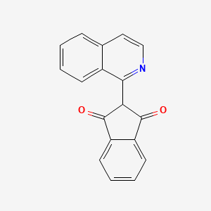 molecular formula C18H11NO2 B13654420 2-(Isoquinolin-1-yl)-1H-indene-1,3(2H)-dione 