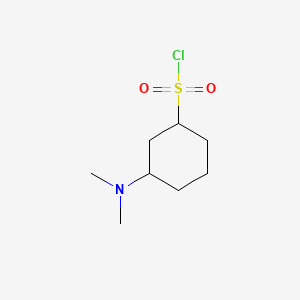 molecular formula C8H16ClNO2S B13654446 3-(Dimethylamino)cyclohexane-1-sulfonyl chloride 