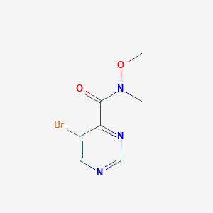 5-bromo-N-methoxy-N-methylpyrimidine-4-carboxamide