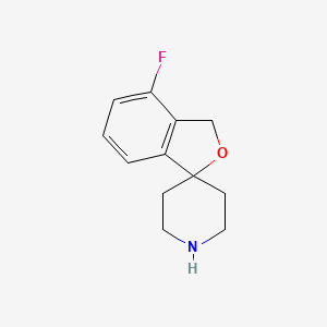 molecular formula C12H14FNO B13654462 4-Fluoro-3H-spiro[isobenzofuran-1,4'-piperidine] 