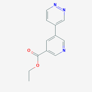 Ethyl 5-(pyridazin-4-yl)nicotinate