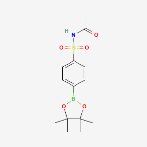 N-((4-(4,4,5,5-Tetramethyl-1,3,2-dioxaborolan-2-yl)phenyl)sulfonyl)acetamide