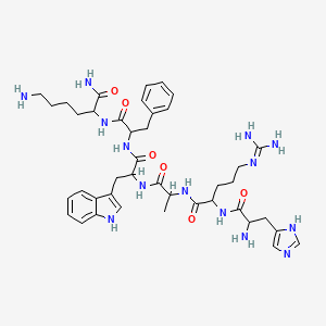 molecular formula C41H58N14O6 B13654500 Melanostatin DM 