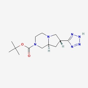 tert-butyl (7R,8aS)-7-(1H-tetrazol-5-yl)hexahydropyrrolo[1,2-a]pyrazine-2(1H)-carboxylate