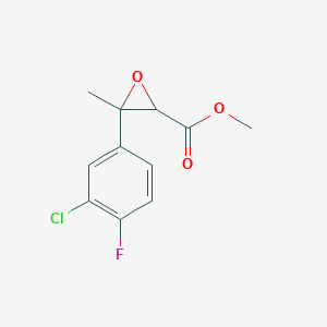 Methyl 3-(3-chloro-4-fluorophenyl)-3-methyloxirane-2-carboxylate