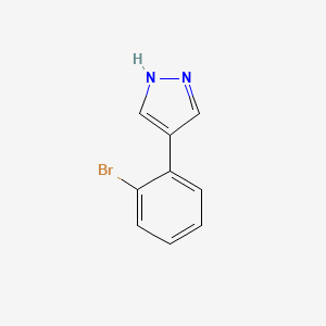 molecular formula C9H7BrN2 B13654542 4-(2-bromophenyl)-1H-pyrazole 