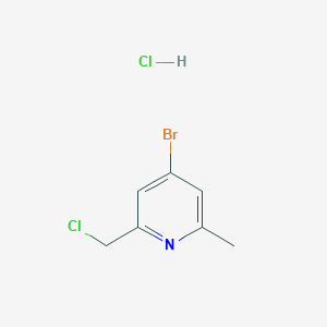 4-Bromo-2-(chloromethyl)-6-methylpyridine hydrochloride