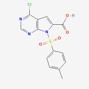 4-Chloro-7-tosyl-7H-pyrrolo[2,3-d]pyrimidine-6-carboxylic acid