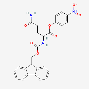 molecular formula C26H23N3O7 B13654664 4-Nitrophenyl (((9h-fluoren-9-yl)methoxy)carbonyl)-l-glutaminate 