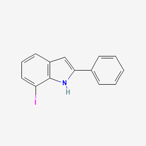 molecular formula C14H10IN B13654678 7-Iodo-2-phenyl-1H-indole 