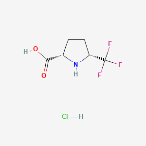 Rel-(2S,5R)-5-(trifluoromethyl)pyrrolidine-2-carboxylic acid hydrochloride