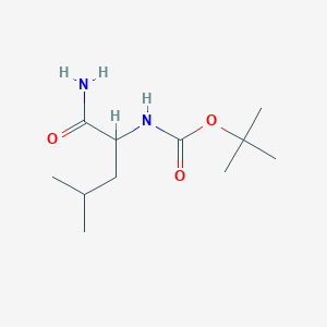 1,1-Dimethylethyl N-[1-(aminocarbonyl)-3-methylbutyl]carbamate