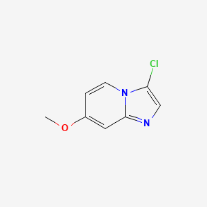 molecular formula C8H7ClN2O B13654711 3-Chloro-7-methoxyimidazo[1,2-a]pyridine 