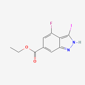 Ethyl 4-fluoro-3-iodo-1H-indazole-6-carboxylate