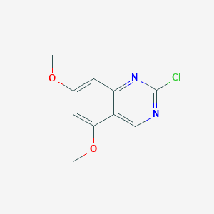 molecular formula C10H9ClN2O2 B13654731 2-Chloro-5,7-dimethoxyquinazoline 