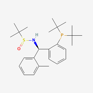 (R)-N-((R)-(2-(Di-tert-butylphosphanyl)phenyl)(o-tolyl)methyl)-2-methylpropane-2-sulfinamide